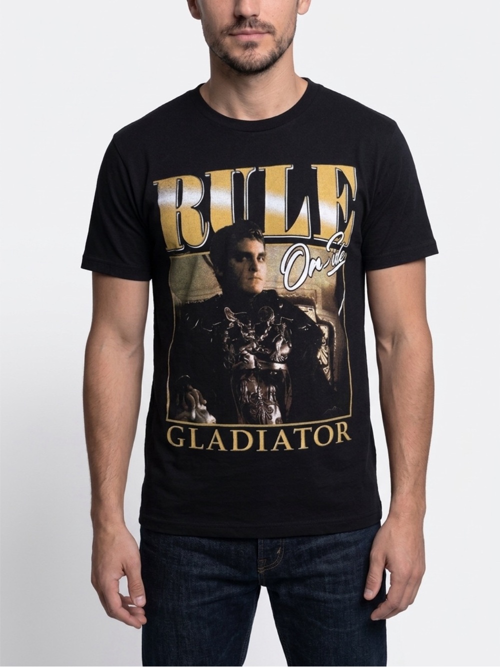 Gladiator Rule Graphic Tee -‎ Black